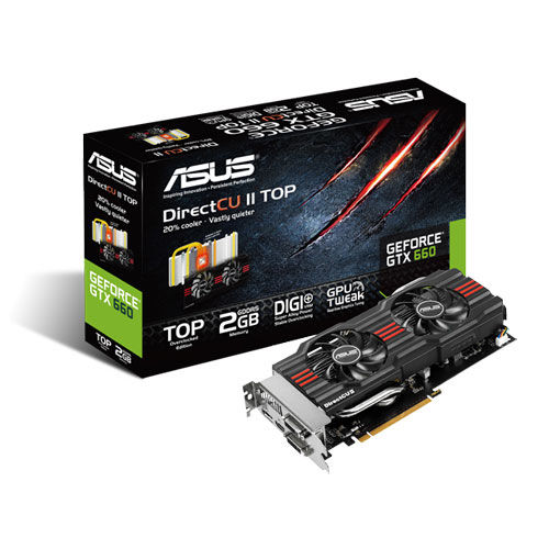 ASUS GTX660-DC2T-2G5 graphics card NVIDIA GeForce GTX 660 2 GB GDDR5