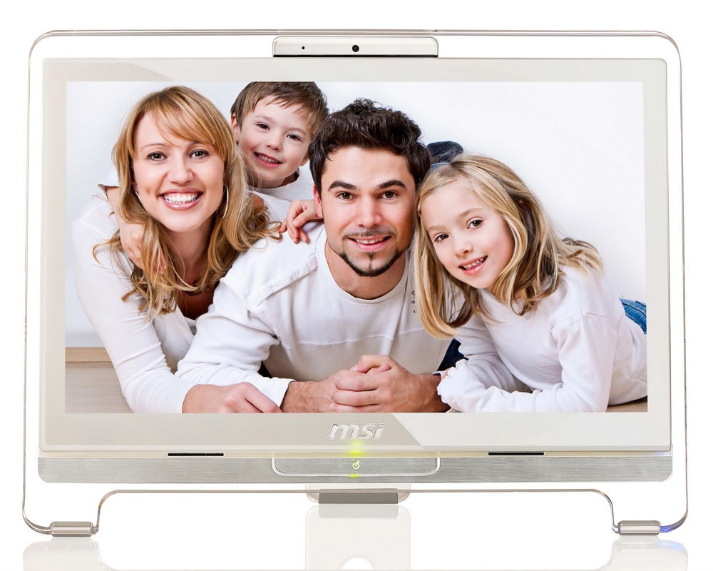 MSI Wind Top AE1921-288EU All-in-One PC/workstation Intel Atom® D525 47 cm (18.5") 1366 x 768 pixels Touchscreen 2 GB DDR3-SDRAM 320 GB HDD Windows 7 Home Premium Wi-Fi 4 (802.11n) White