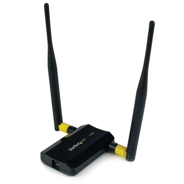 StarTech.com USB 802.11N Dual Band Wireless Network Adapter – 300 Mbps High Power 2T2R Wi-Fi 2.4/5GHz