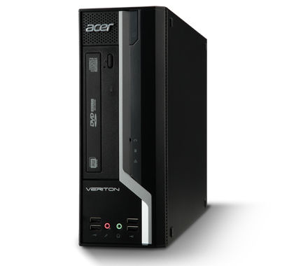 Acer Veriton X2611G Intel® Celeron® G G1610 4 GB DDR2-SDRAM 500 GB HDD Windows 8 Pro PC Black