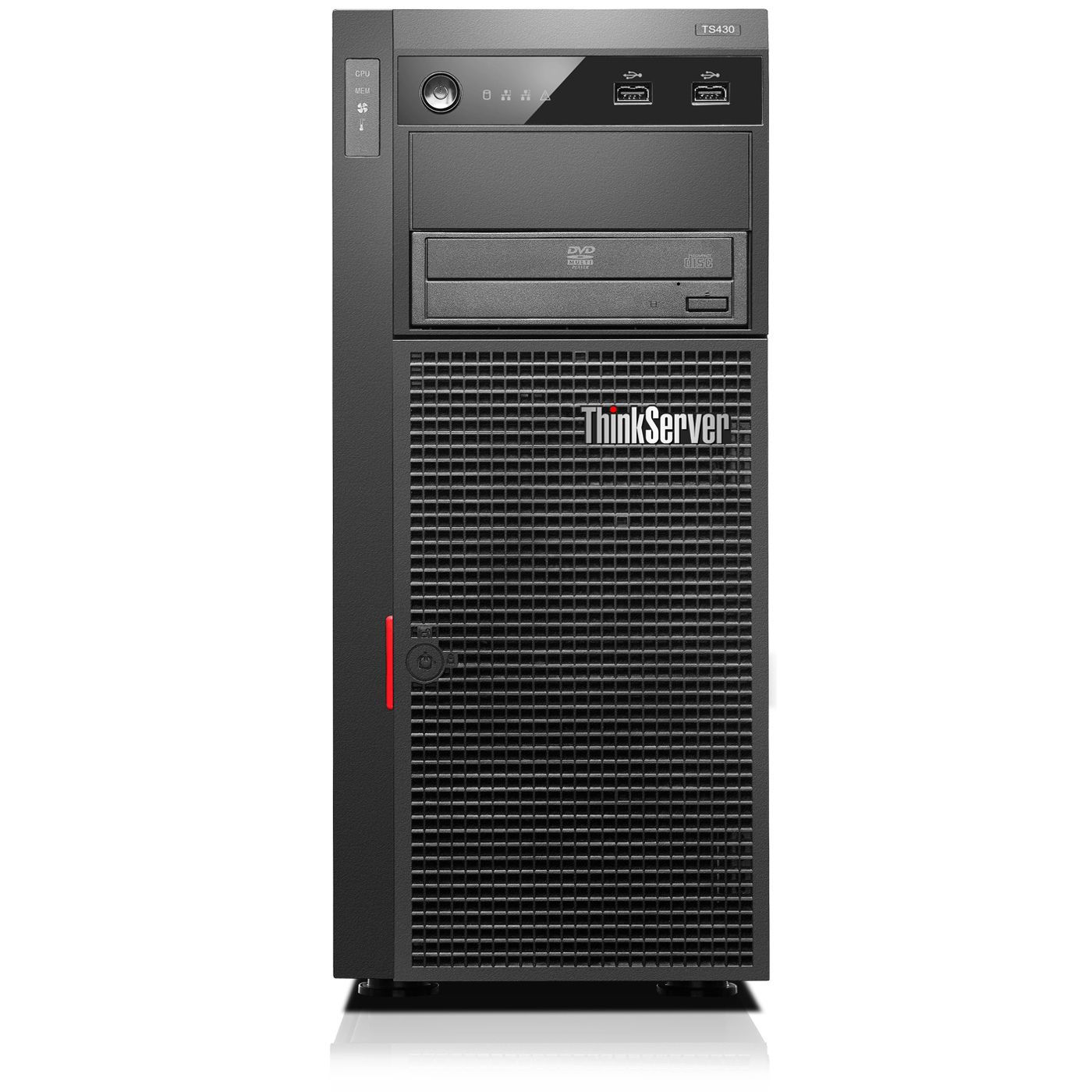 Lenovo ThinkServer TS430 server 0 GB Tower (5U) Intel® Core™ i3 i3-3220 3.3 GHz 4 GB DDR3-SDRAM 450 W