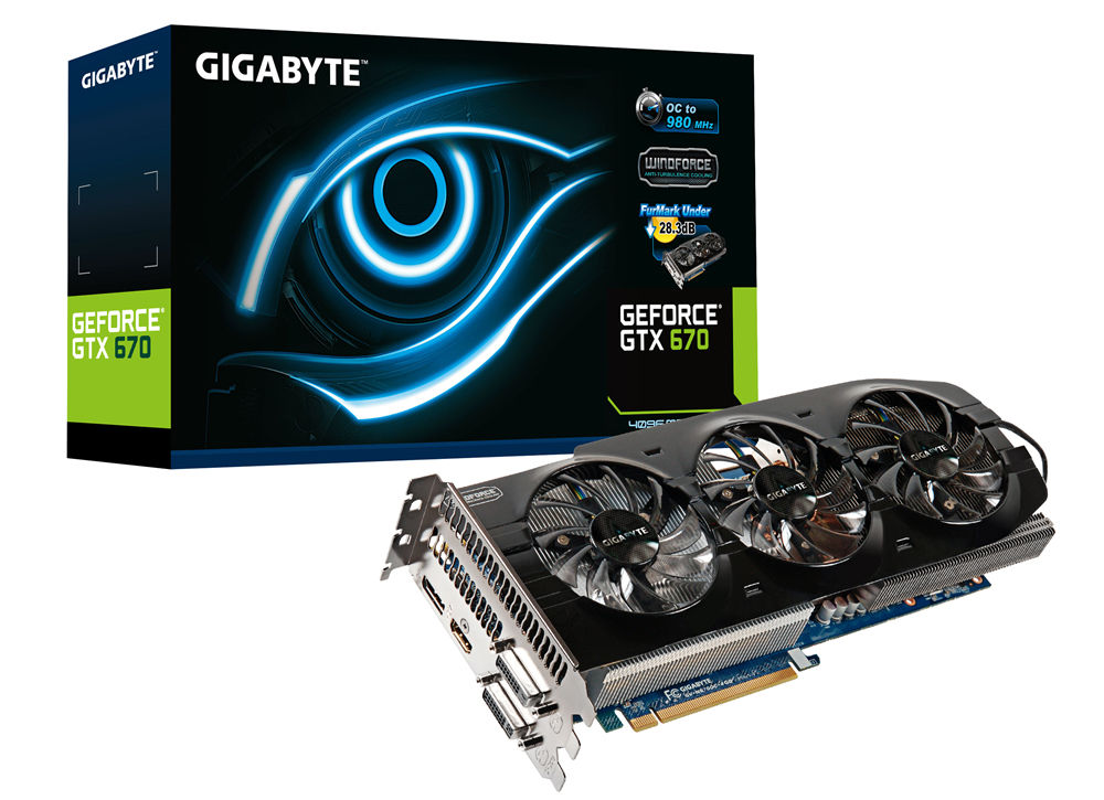 GIGABYTE GV-N670OC-4GD graphics card NVIDIA GeForce GTX 670 4 GB GDDR5