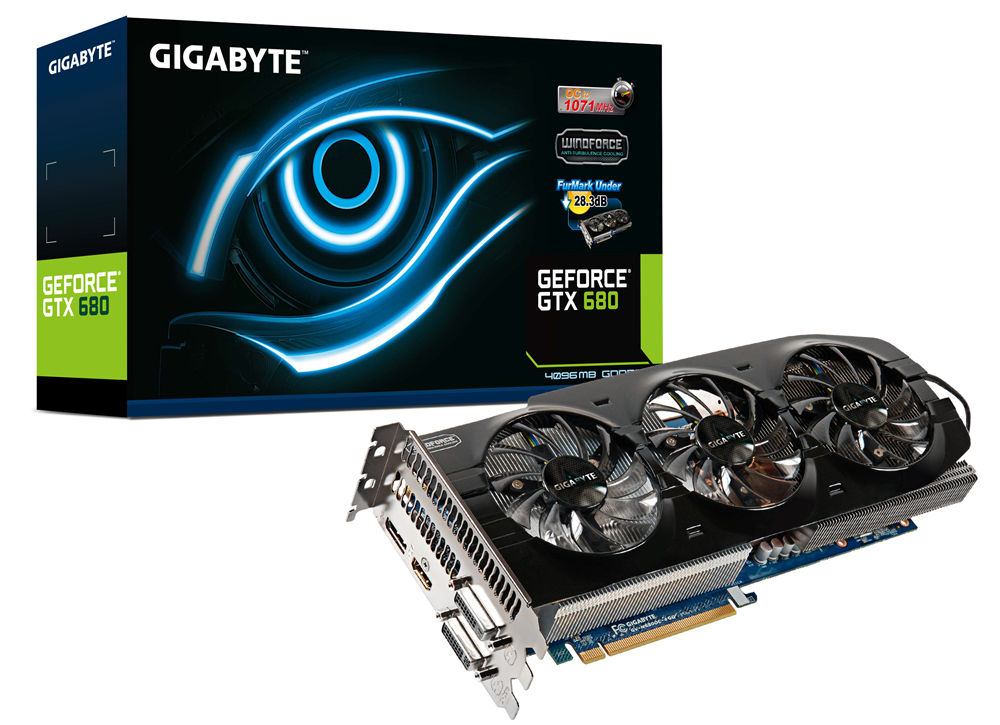 GIGABYTE GV-N680OC-4GD graphics card NVIDIA GeForce GTX 680 4 GB GDDR5