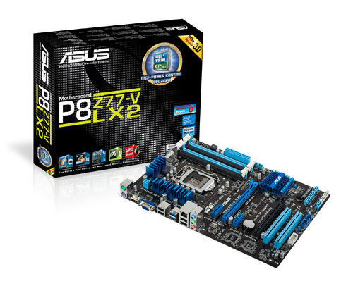 ASUS P8Z77-V LX2 Intel Z77 LGA 1155 (Socket H2) ATX