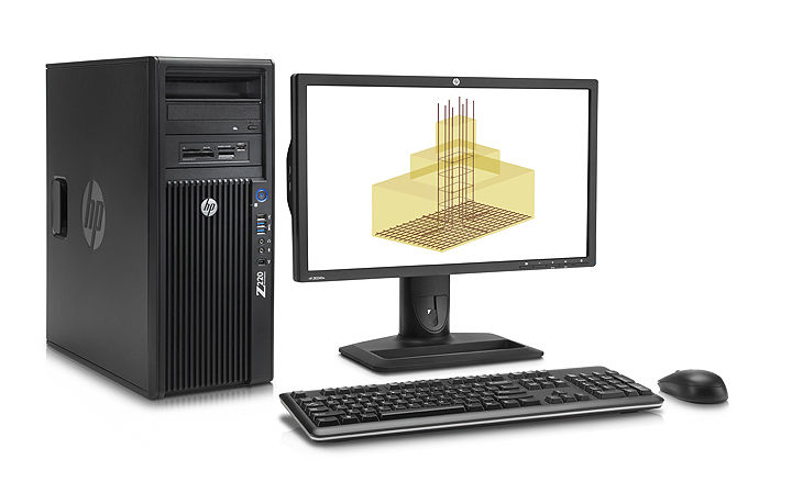 HP 220 CMT + ZR2240w Intel® Core™ i3 i3-3240 4 GB DDR3-SDRAM Windows 7 Professional Minitower Workstation