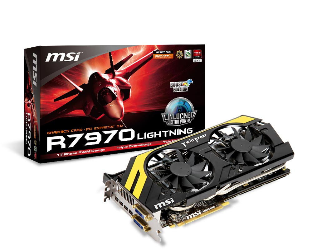 MSI V278-018R graphics card AMD Radeon HD7970 3 GB GDDR5