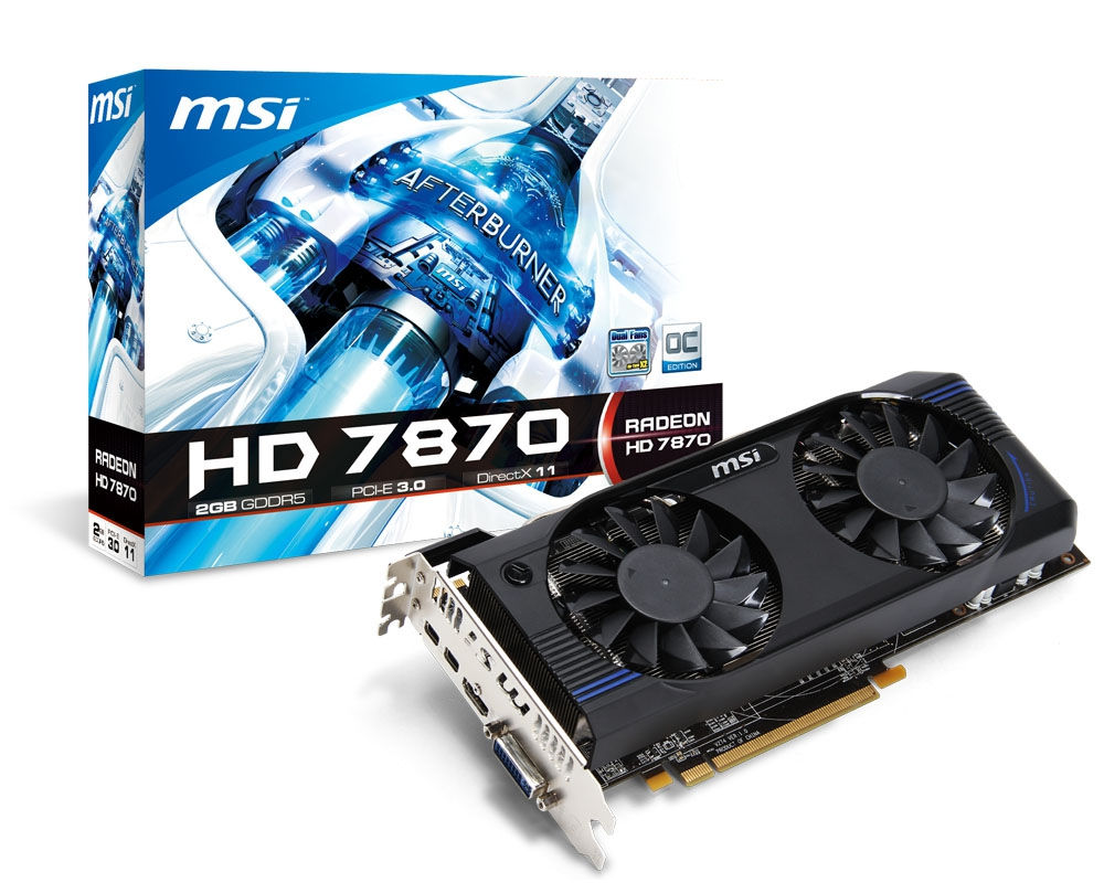 MSI V274-015R graphics card AMD Radeon HD7870 2 GB GDDR5