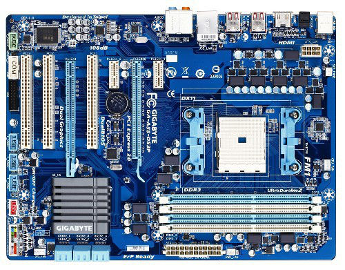 GIGABYTE GA-A55-DS3P AMD A75 Socket FM1 ATX