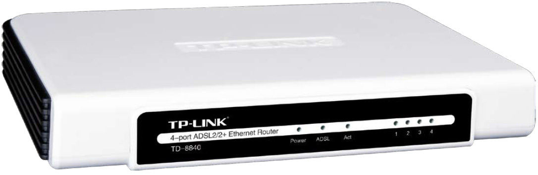 TP-Link TD-8840TB wired router Fast Ethernet Black, White