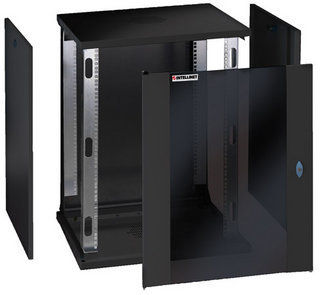 Intellinet 19" Wallmount Cabinet 16U Wall mounted rack Black