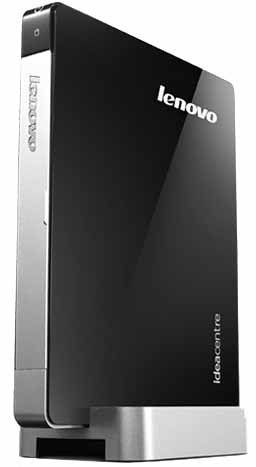 Lenovo IdeaCentre Q180 Intel Atom® D2700 2 GB DDR3-SDRAM 320 GB Windows 7 Home Premium Mini PC Black, Silver