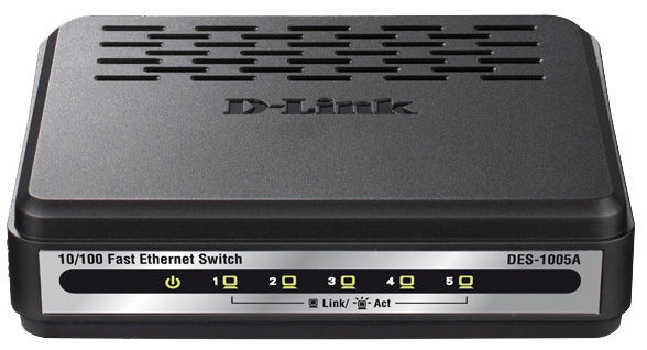 D-Link DES-1005A network switch Black