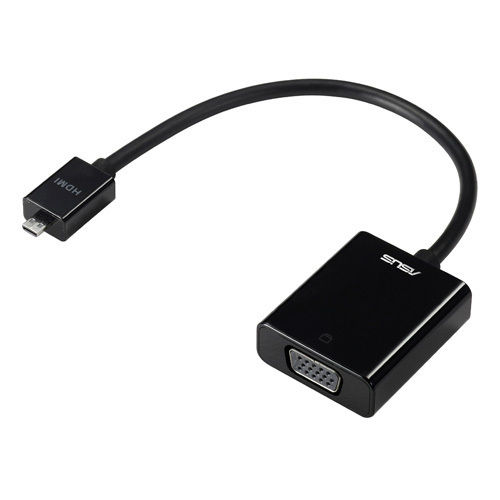 ASUS Micro HDMI to VGA cable VGA (D-Sub) HDMI Type D (Micro) Black