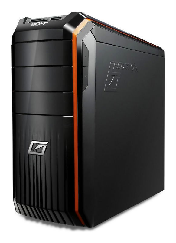 Acer Predator 610 Intel® Core™ i7 i7-2600 6 GB DDR3-SDRAM 1 TB NVIDIA® GeForce® GTX 560 Ti Windows 7 Home Premium Tower PC Black, Orange