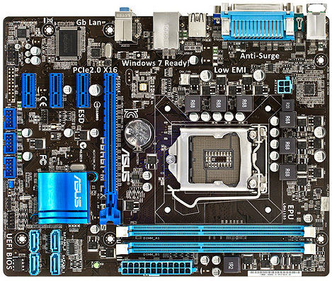 ASUS P8H61-M LX PLUS motherboard Intel® H61 LGA 1155 (Socket H2) micro ATX