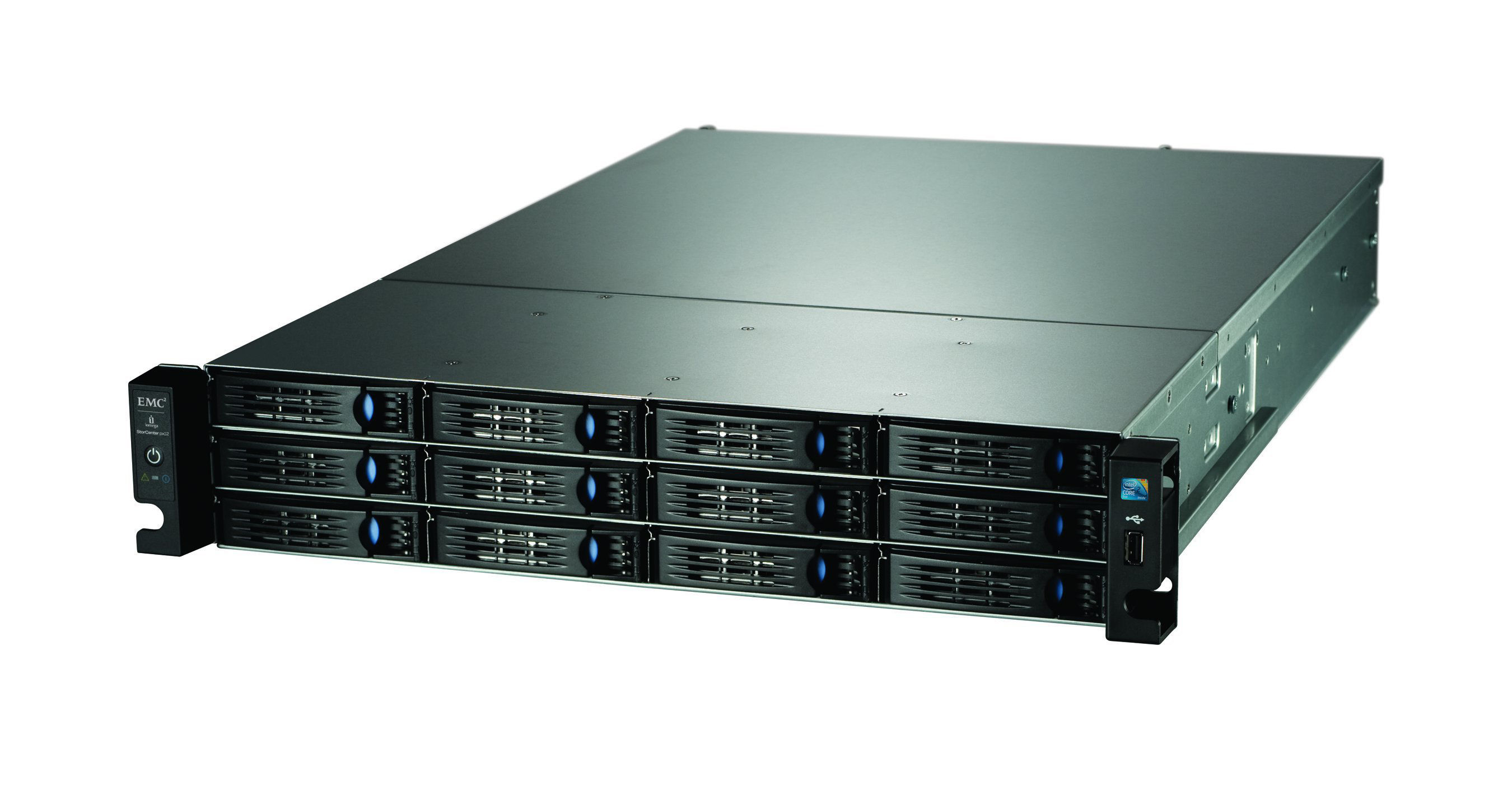Iomega StorCenter px12-350r Storage server Rack (3U) Intel® Core™2 Duo E8400 4 GB DDR2 4 TB EMC LifeLine Black