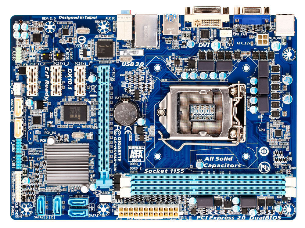 GIGABYTE GA-H61MA-D3V motherboard Intel® H61 LGA 1155 (Socket H2) micro ATX