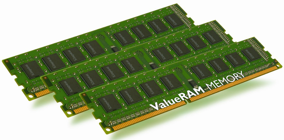 Kingston Technology ValueRAM 6GB DDR3-1333 memory module 3 x 2 GB 240-pin DIMM