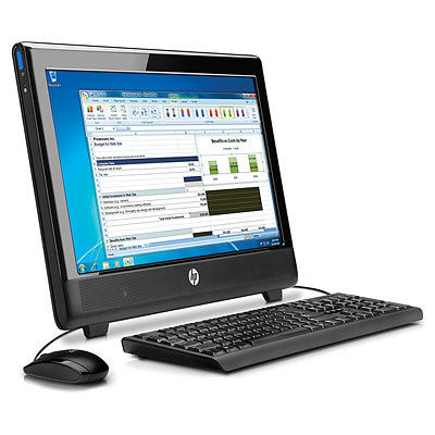 HP Omni 100b E-350 50.8 cm (20") 1600 x 900 pixels 4 GB DDR3-SDRAM 500 GB Windows 7 Professional Black