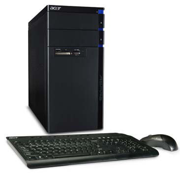 Acer Aspire AM3910-UR30P Intel® Core™ i3 i3-540 2 GB DDR3-SDRAM 500 GB Windows 7 Home Premium Mini Tower PC Black