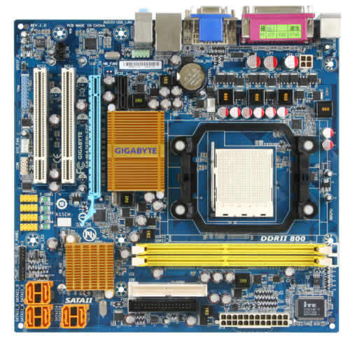 GIGABYTE GA-MA74GM-S2H motherboard AMD 740G Socket AM2 micro ATX