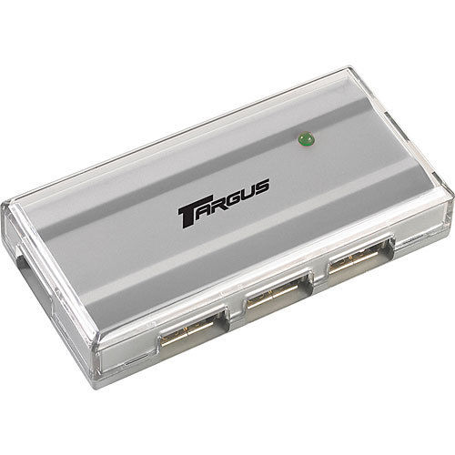 Targus Mini USB 2.0 4-Port Hub 480 Mbit/s Silver