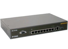D-Link 8-Port 10/100Mbps Switch & 1x 1000BaseT & 1 x SFP Port, Managed 1U