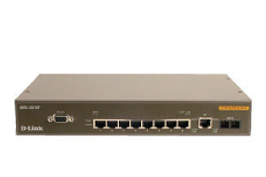 D-Link DES-3010F Layer 2 Managed 8-Port 10/100Mbps Switch with 1 x 100BaseFX (Multi-mode fiber) & 1 x 1000BaseT Port