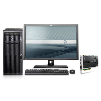 HP Z800 + ZR30w + NVIDIA Quadro 4000 Intel® Xeon® 5000 Sequence X5660 6 GB DDR3-SDRAM Windows 7 Professional Mini Tower Workstation