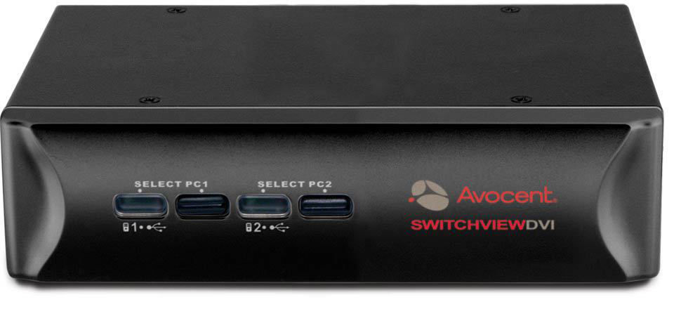 Vertiv DVI 2-PORT KVM switch Black