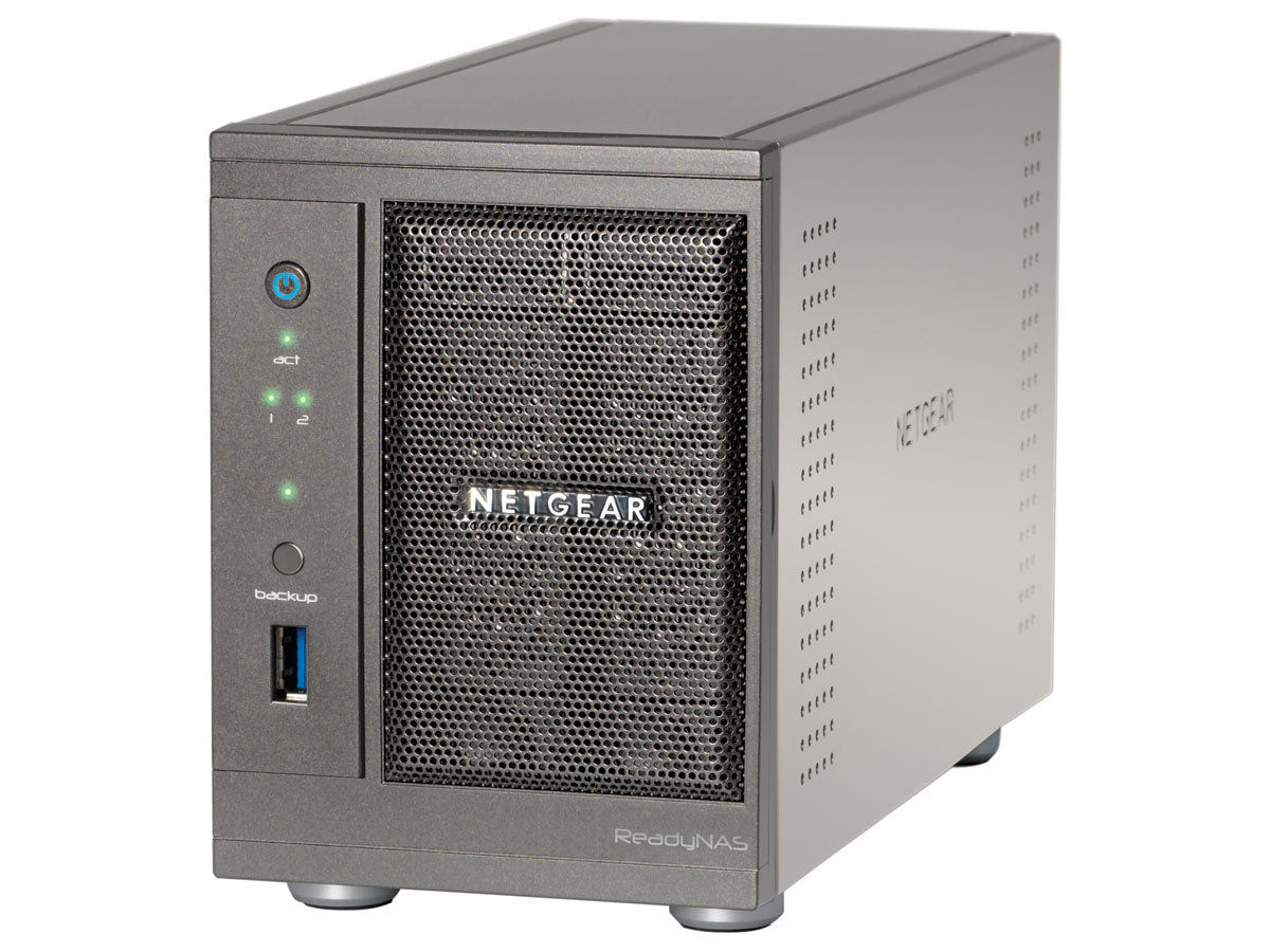 NETGEAR RNDU2120 Intel Atom® 1 GB DDR3 2 TB RAIDiator Black, Metallic, Silver