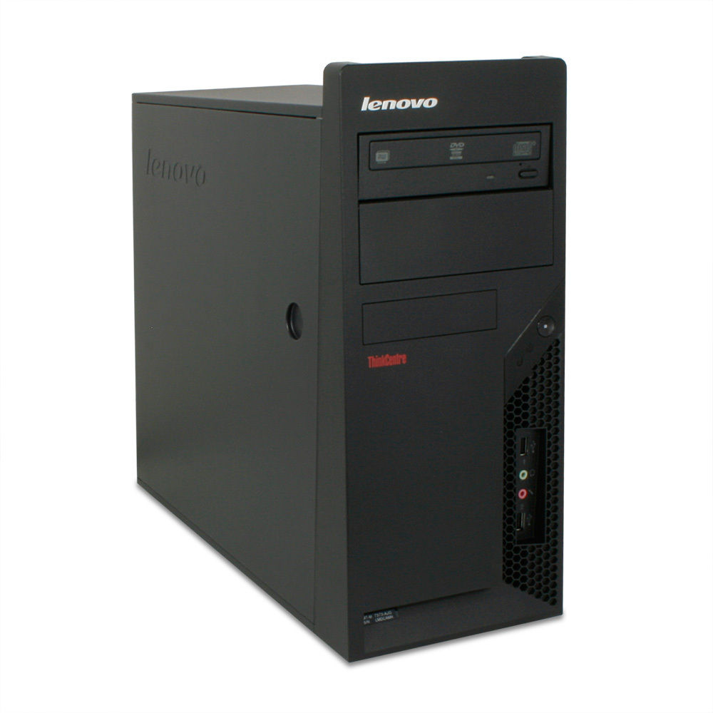 Lenovo ThinkCentre M58p Intel® Core™2 Duo E8400 2 GB DDR3-SDRAM 250 GB Windows 7 Professional Tower PC Black