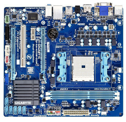 GIGABYTE GA-A75M-D2H AMD A75 Socket FM1 micro ATX