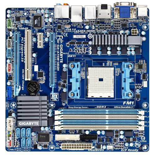 GIGABYTE GA-A75M-UD2H AMD A75 Socket FM1 micro ATX