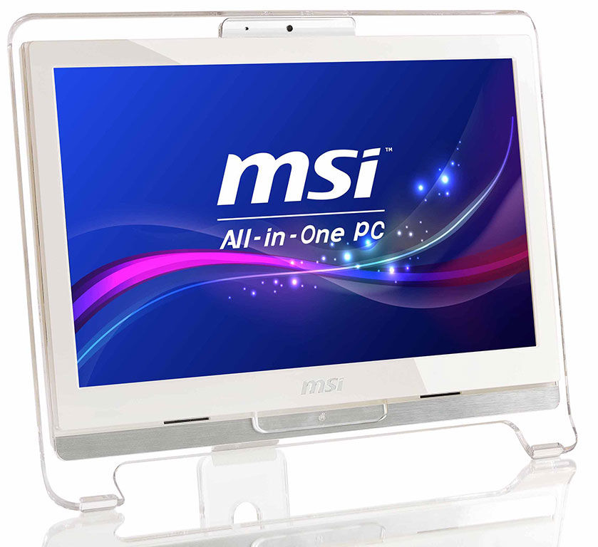 MSI AE1921 Intel Atom® D525 47 cm (18.5") 1366 x 768 pixels Touchscreen 2 GB DDR3-SDRAM 320 GB HDD Windows 7 Home Premium Wi-Fi 4 (802.11n) White
