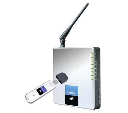 Linksys WGKUSB200G wireless router Black, Silver