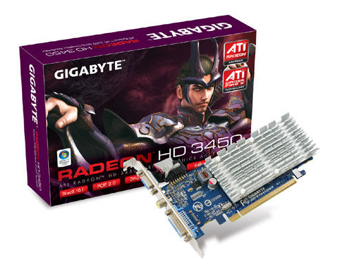 GIGABYTE GV-RX345256HI graphics card AMD GDDR2