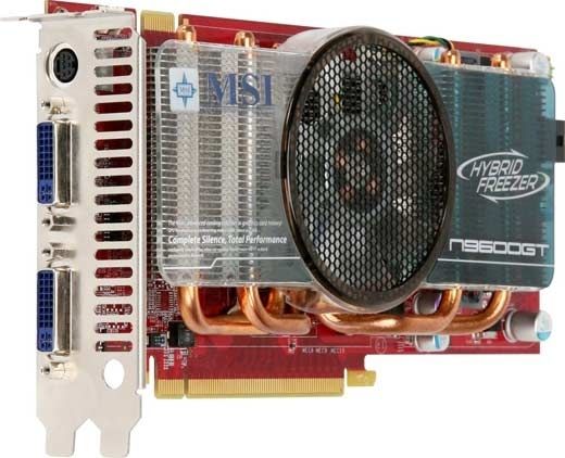 MSI V127-020R graphics card GeForce 9600 GT 1 GB GDDR3