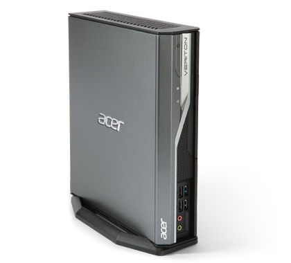 Acer Veriton 4620G Intel® Core™ i3 i3-3220 4 GB DDR3-SDRAM 500 GB HDD Windows 7 Professional USFF PC Black, Silver