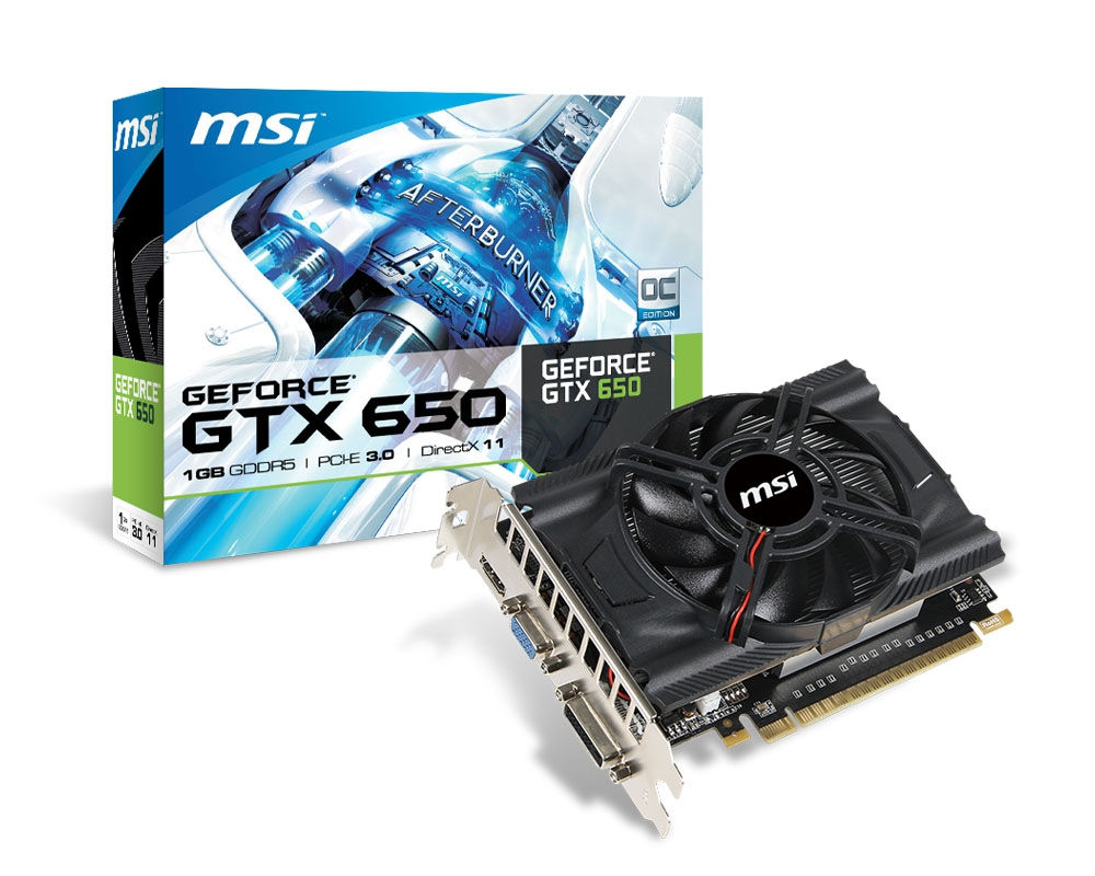 MSI N650-1GD5/OCV1 NVIDIA GeForce GTX 650 1 GB GDDR5