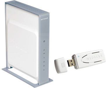 NETGEAR WNB111 wireless router Silver, White