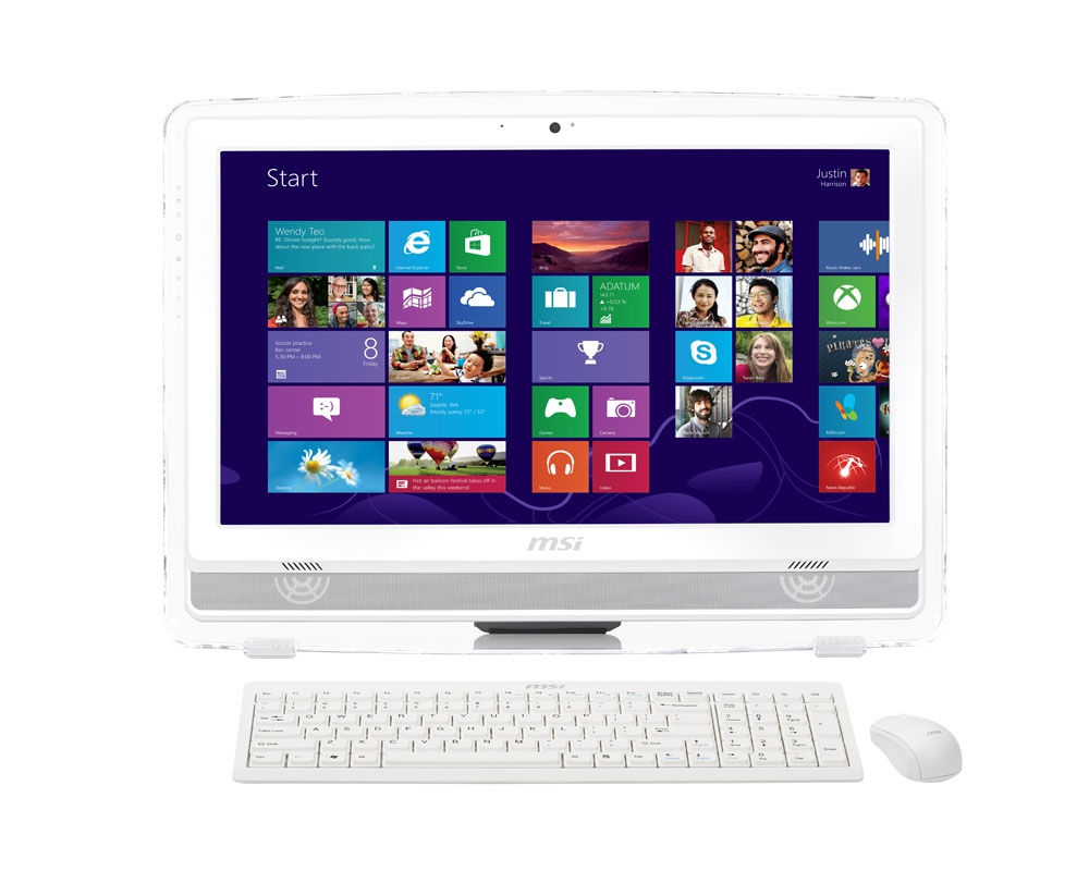 MSI AE2282 Intel® Core™ i3 i3-3220 54.6 cm (21.5") 1920 x 1080 pixels 4 GB DDR3-SDRAM 1 TB HDD Windows 8 White