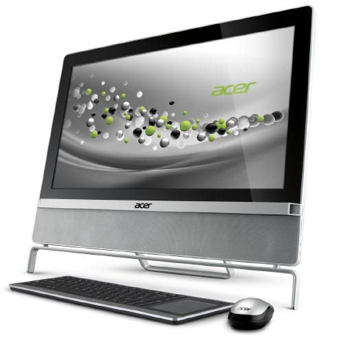 Acer Aspire 801-MD10P Intel® Core™ i5 i5-2320 61 cm (24") 1920 x 1080 pixels Touchscreen 8 GB DDR3-SDRAM 2 TB HDD Windows 7 Home Premium Black, Grey