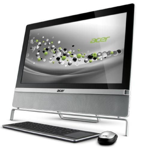 Acer Aspire 801-MB20P Intel® Core™ i5 i5-2400S 61 cm (24") 1920 x 1080 pixels Touchscreen 6 GB DDR3-SDRAM 1.5 TB HDD Windows 7 Home Premium Black, Silver