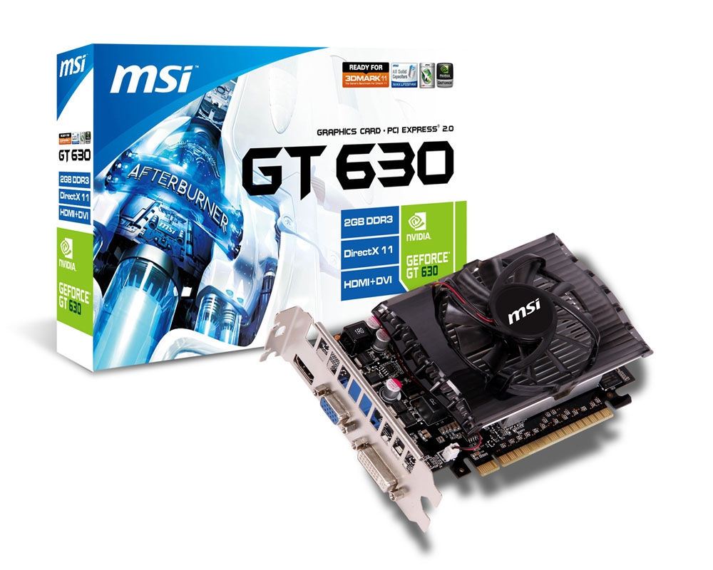 MSI 912-V809-236 graphics card NVIDIA GeForce GT 630 2 GB GDDR3