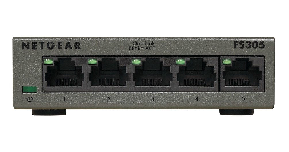 NETGEAR FS305 Unmanaged Fast Ethernet (10/100) Grey