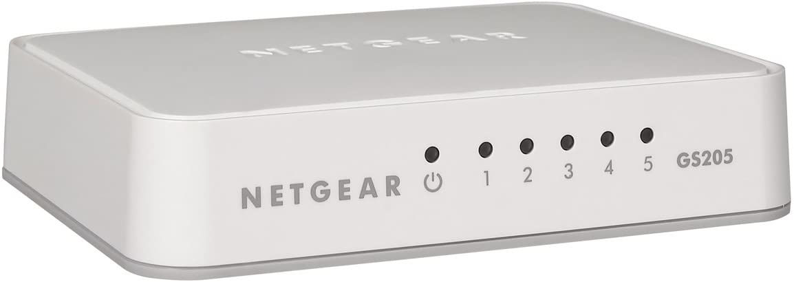 NETGEAR GS205 Unmanaged Gigabit Ethernet (10/100/1000) White