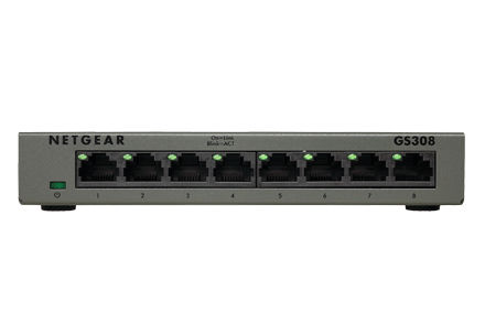 NETGEAR GS308 Unmanaged Gigabit Ethernet (10/100/1000) Grey