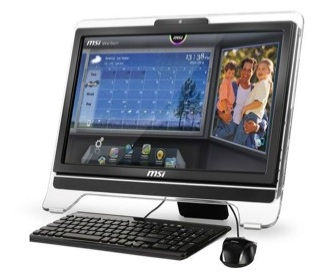 MSI AE2031-003EU All-in-One PC/workstation Intel® Celeron® B830 50.8 cm (20") 1600 x 900 pixels Touchscreen 4 GB DDR3-SDRAM 500 GB HDD Windows 7 Home Premium Black