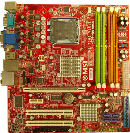 MSI G31M2 V1 LGA 775 (Socket T) micro ATX